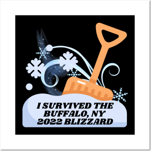 I SURVIVED THE BUFFALO NY 2022  BLIZZARD Posters and Art